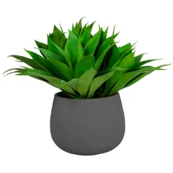 ALOE IN STONECAST PLANTER 25"