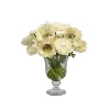 Anemone Ranunculus in Vase 12-inches tall