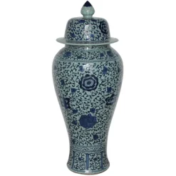 BLUE AND WHITE CERAMIC 39"