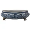 Blue and White Planter 5"