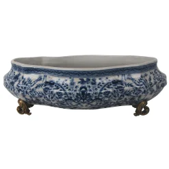 Blue and White Planter 5"