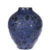 Blue Textured Pot 14"