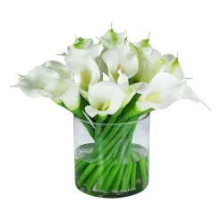 CALLA LILY IN VASE (WHD310-WH)