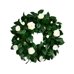 Camellia Leaves Wreath 26"