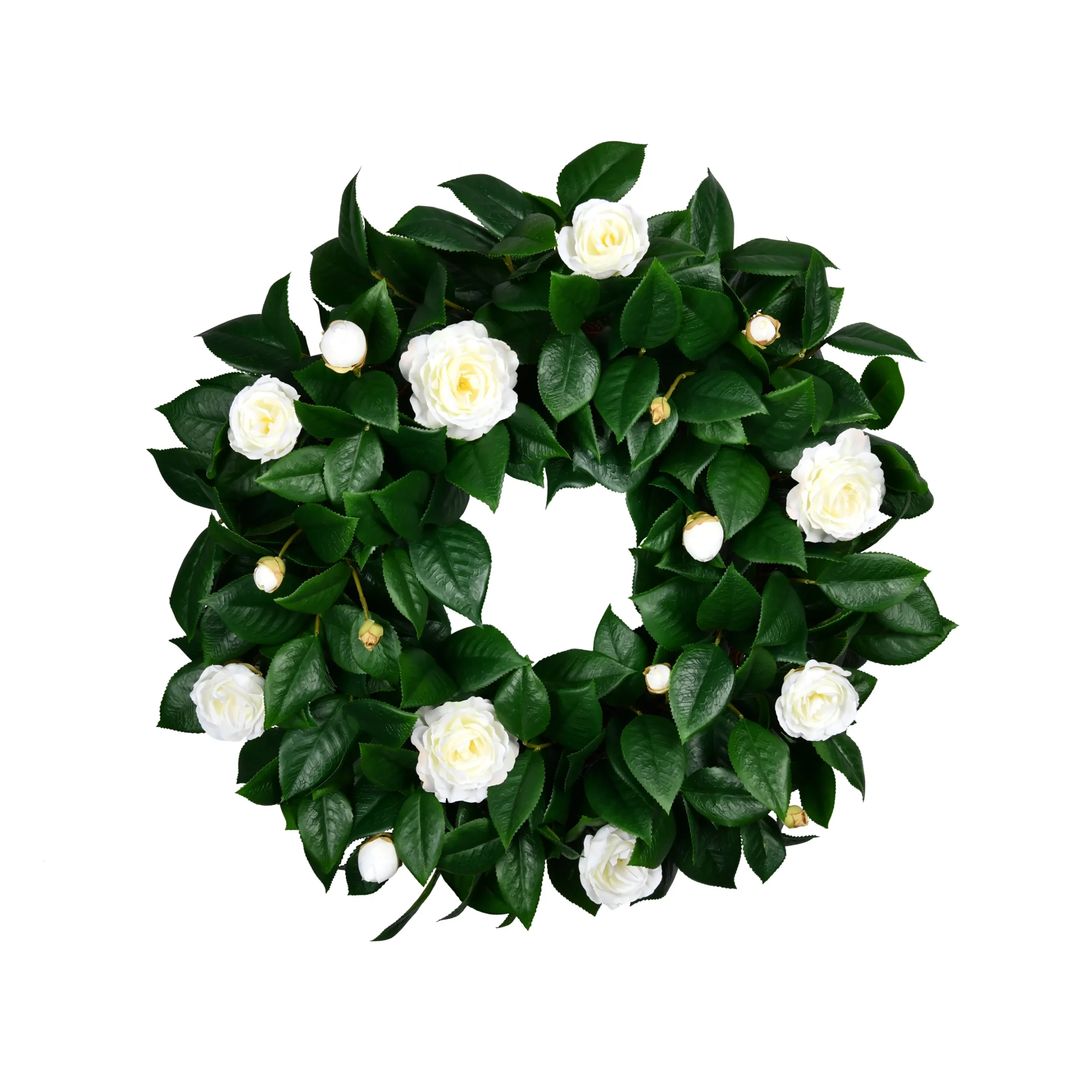 Camellia Leaves Wreath 26"