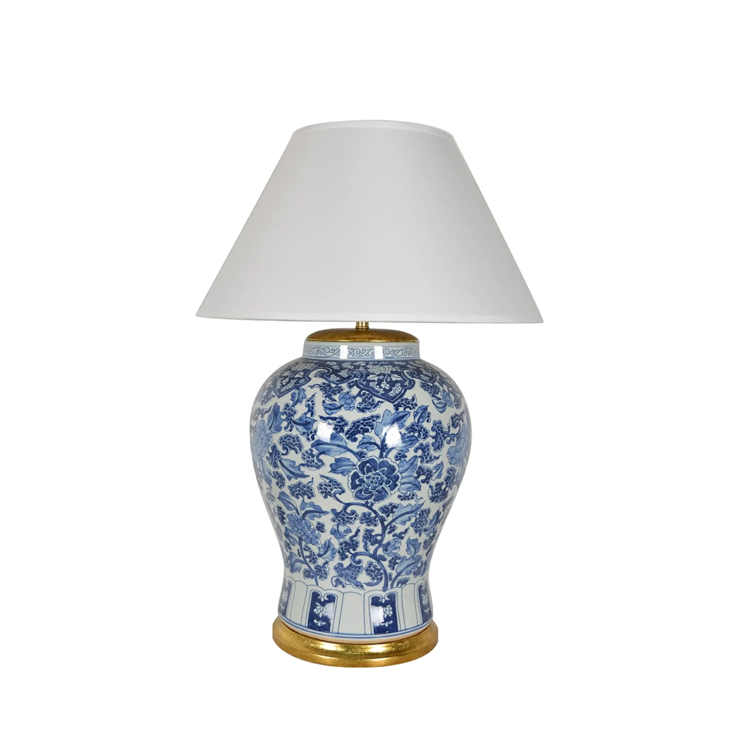 CLASSIC PORCELAIN VASE LAMP 35"