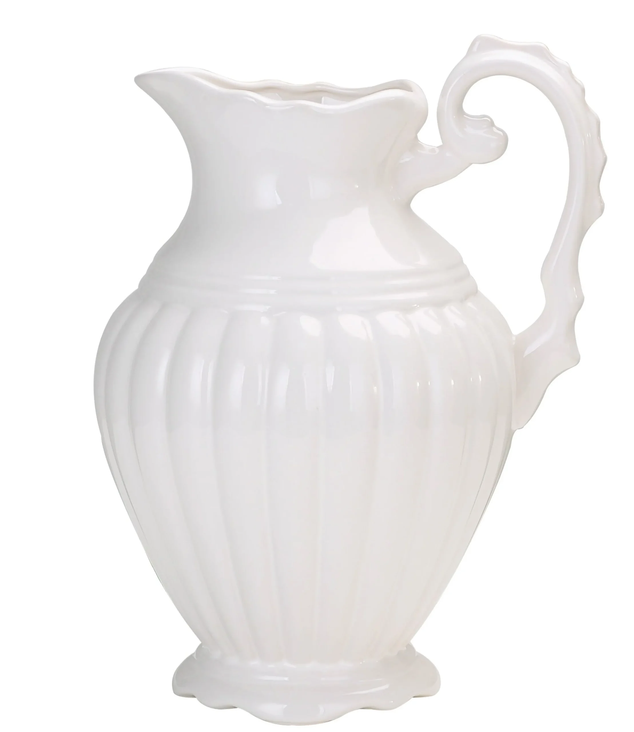 Creamware Pitcher 15"
