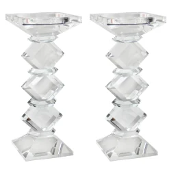Crystal Candleholder 8" (Set of 2)