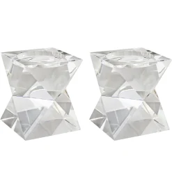 Crystal Candleholders 5" (Set of 2)