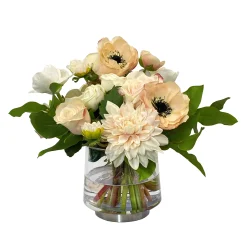 Dahlia Anemone in Glass 12"