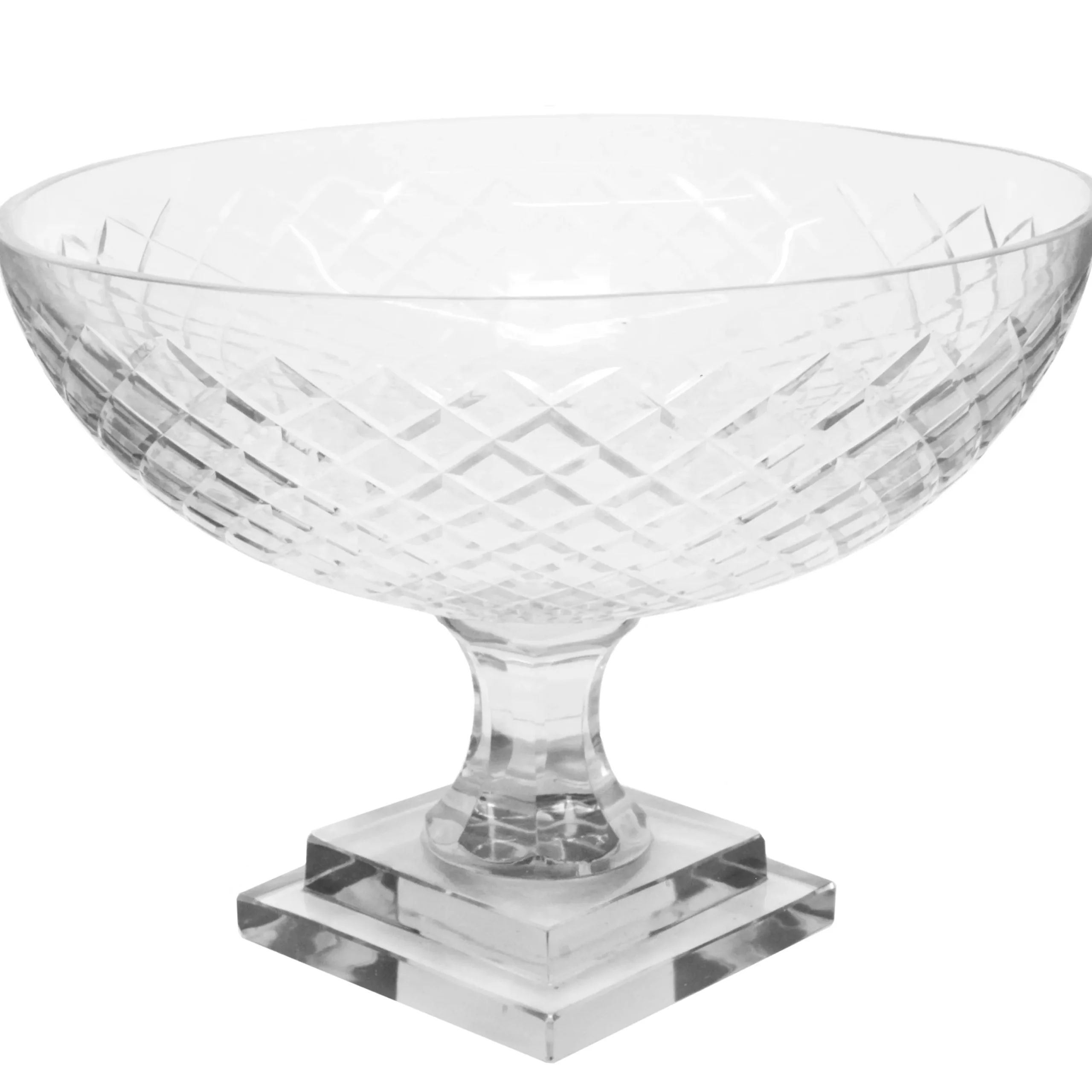 DIAMOND CUT BOWL 10''