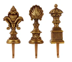 Finial Stocking Holder 12"H (Set Of 3)