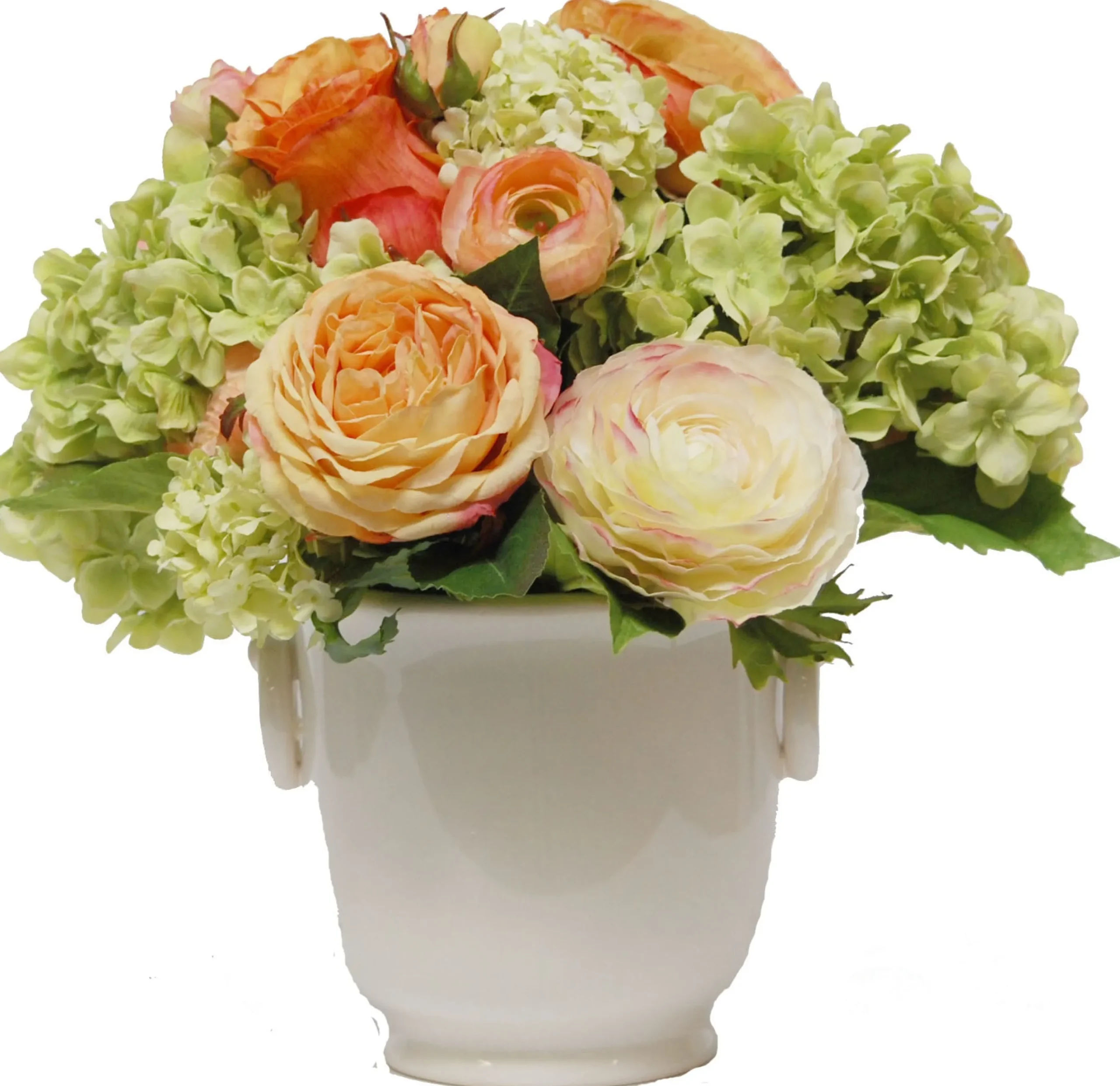 Hydrangea Garden Cache Pot 12"