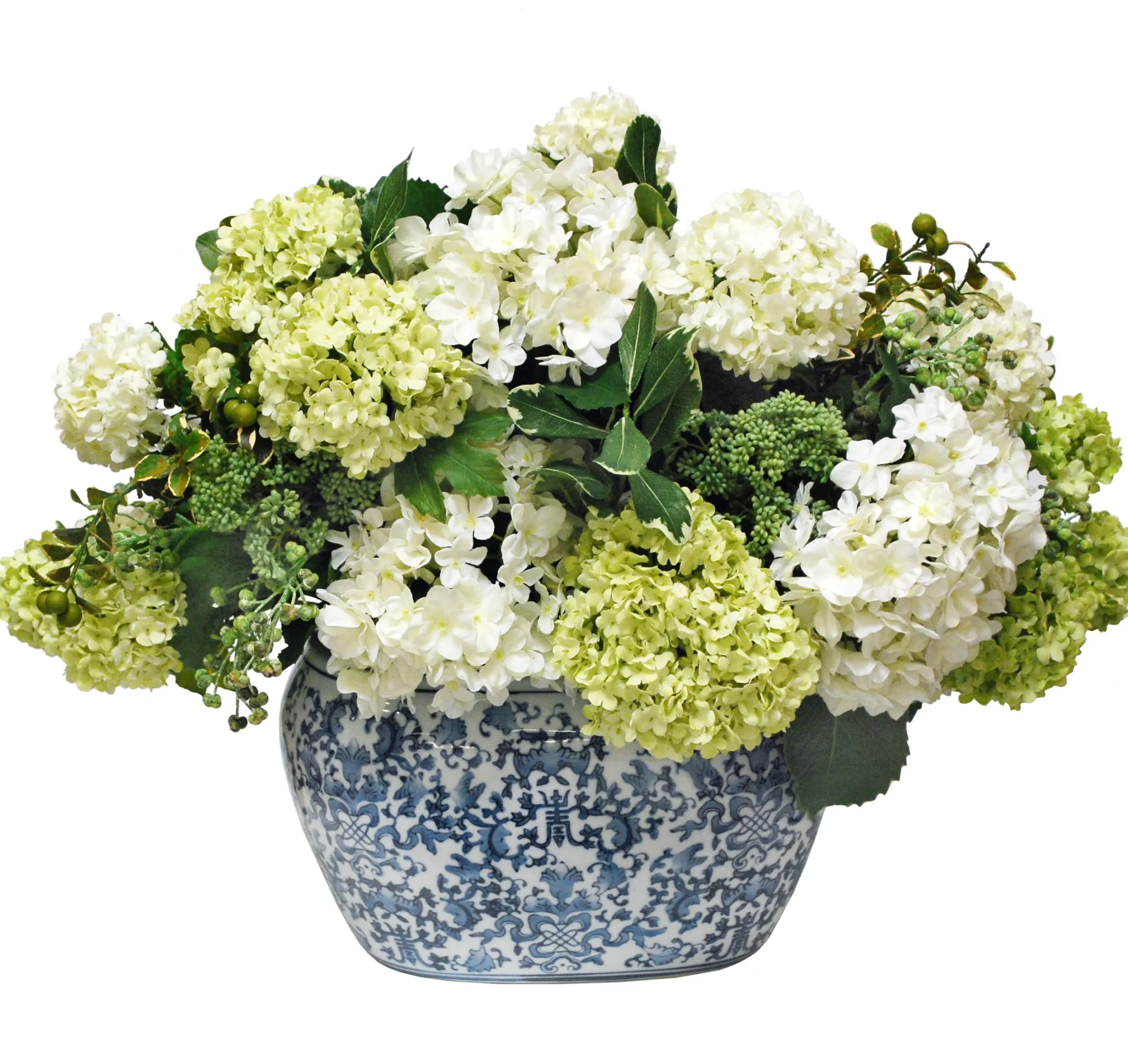 Hydrangea in Oval Planter 25"