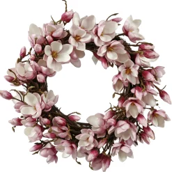 JAPANESE MAGNOLIA WREATH 24"