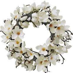 JAPANESE MAGNOLIA WREATH 24"