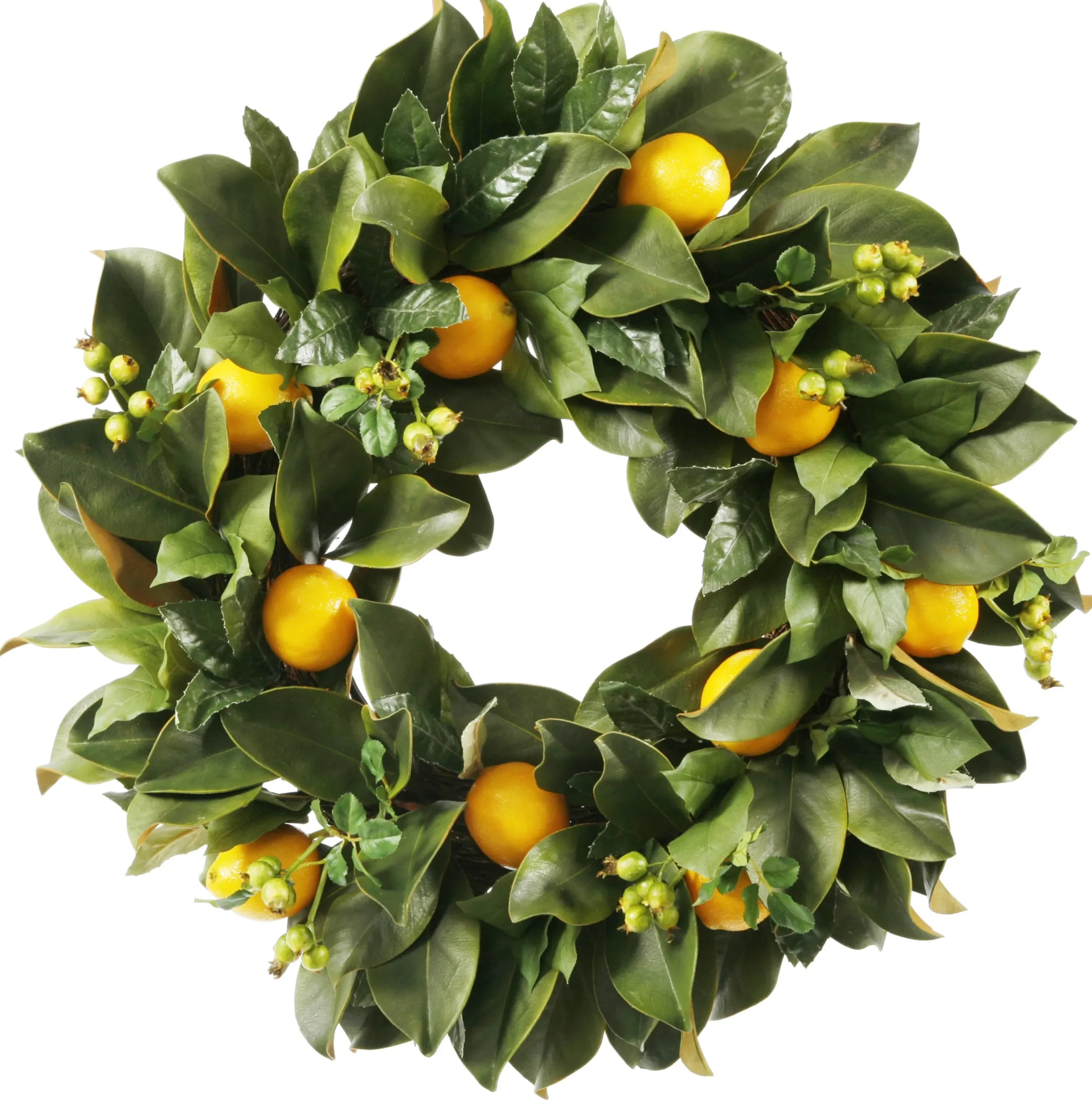 Lemon Citrus Wreath 24"