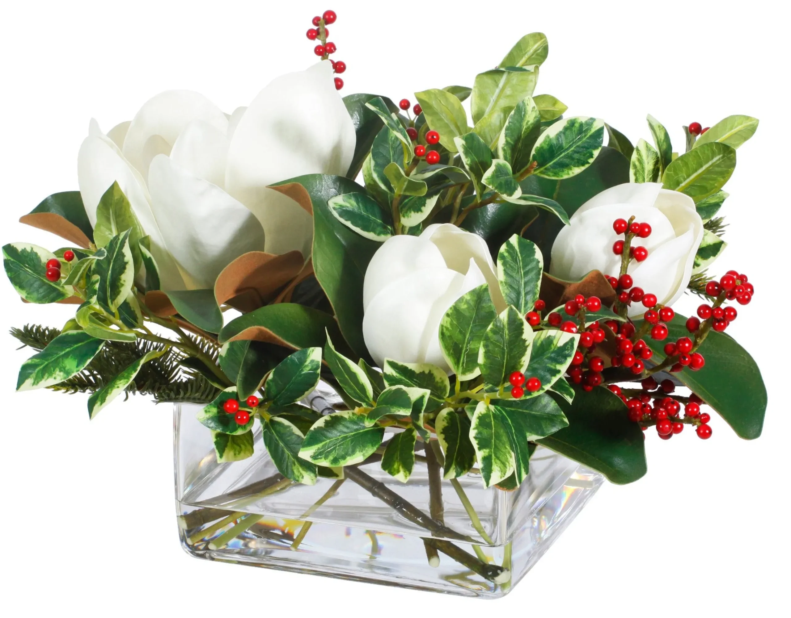 Magnolia Berry Centerpiece 15"
