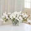 MAGNOLIA CENTERPIECE (WHJSB128-WHGR)