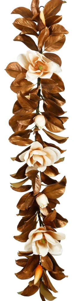 Magnolia Gold Leaf Garland 5-ft