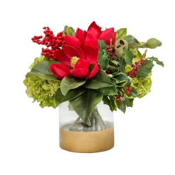 Magnolia Holly in Cylinder 12"