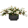 MAGNOLIA IN FOOTED PROFILE VASE 19"