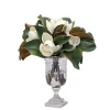 Magnolia in Stripe Vase 14"