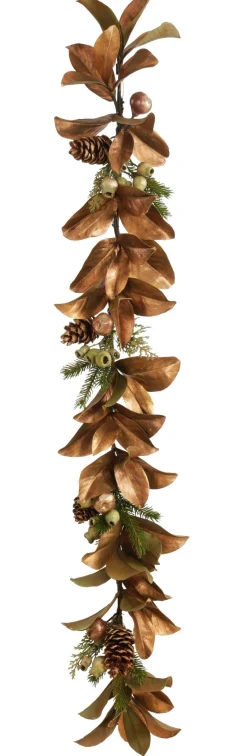 Magnolia Leaf Garland 5-ft