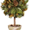 Magnolia Leaf Topiary 26"