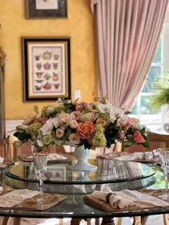 Mix Floral in Compotier 20"H