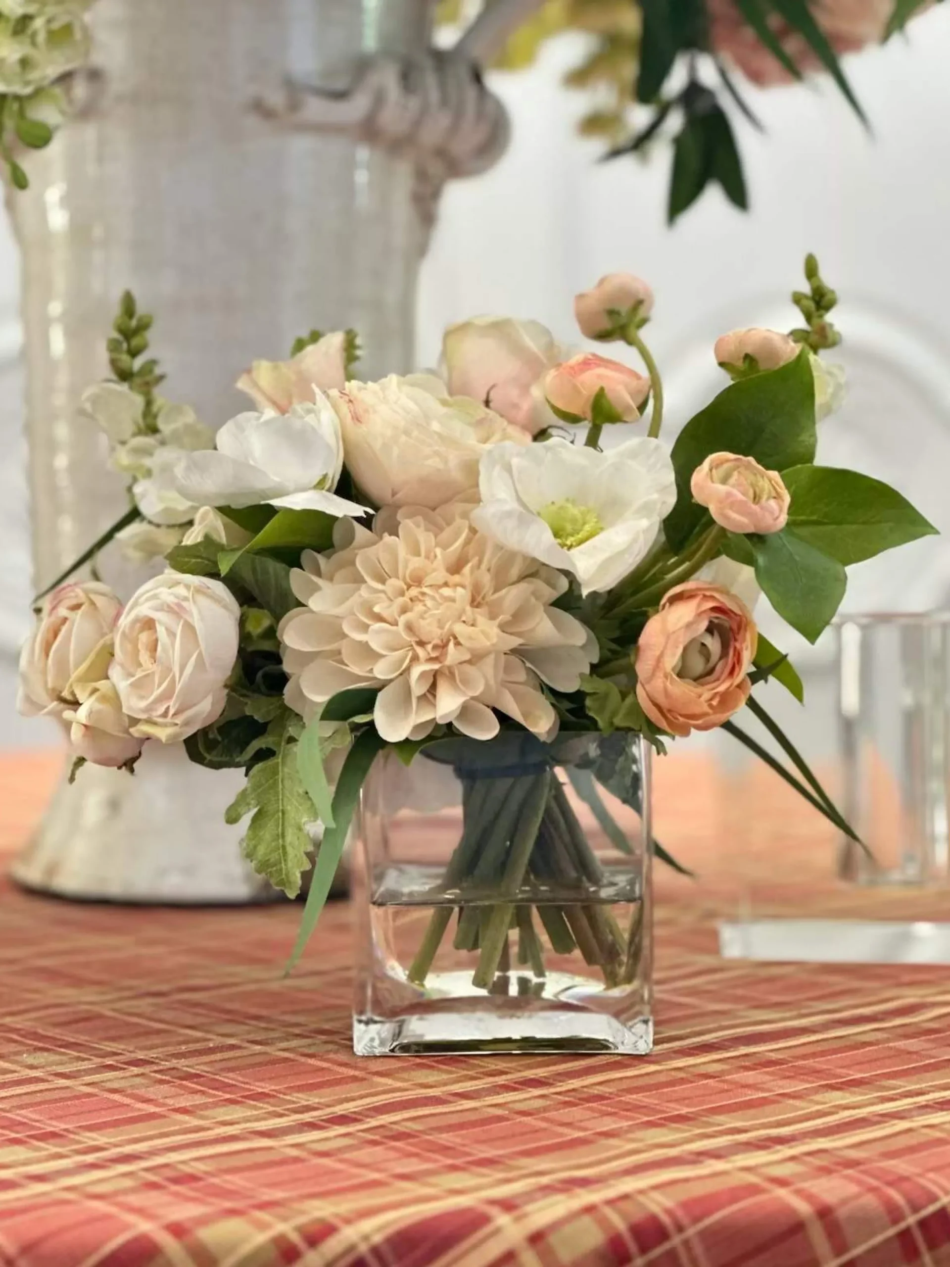 Mix Floral in Cube Vase 12"
