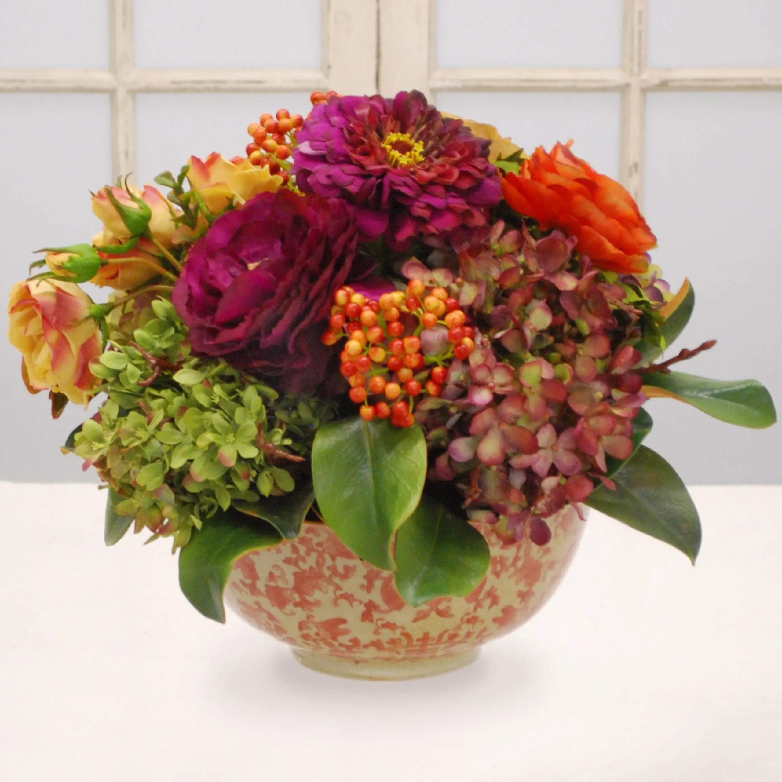 MIX FLORAL IN LONGLIFE BOWL (WHD023-MI)