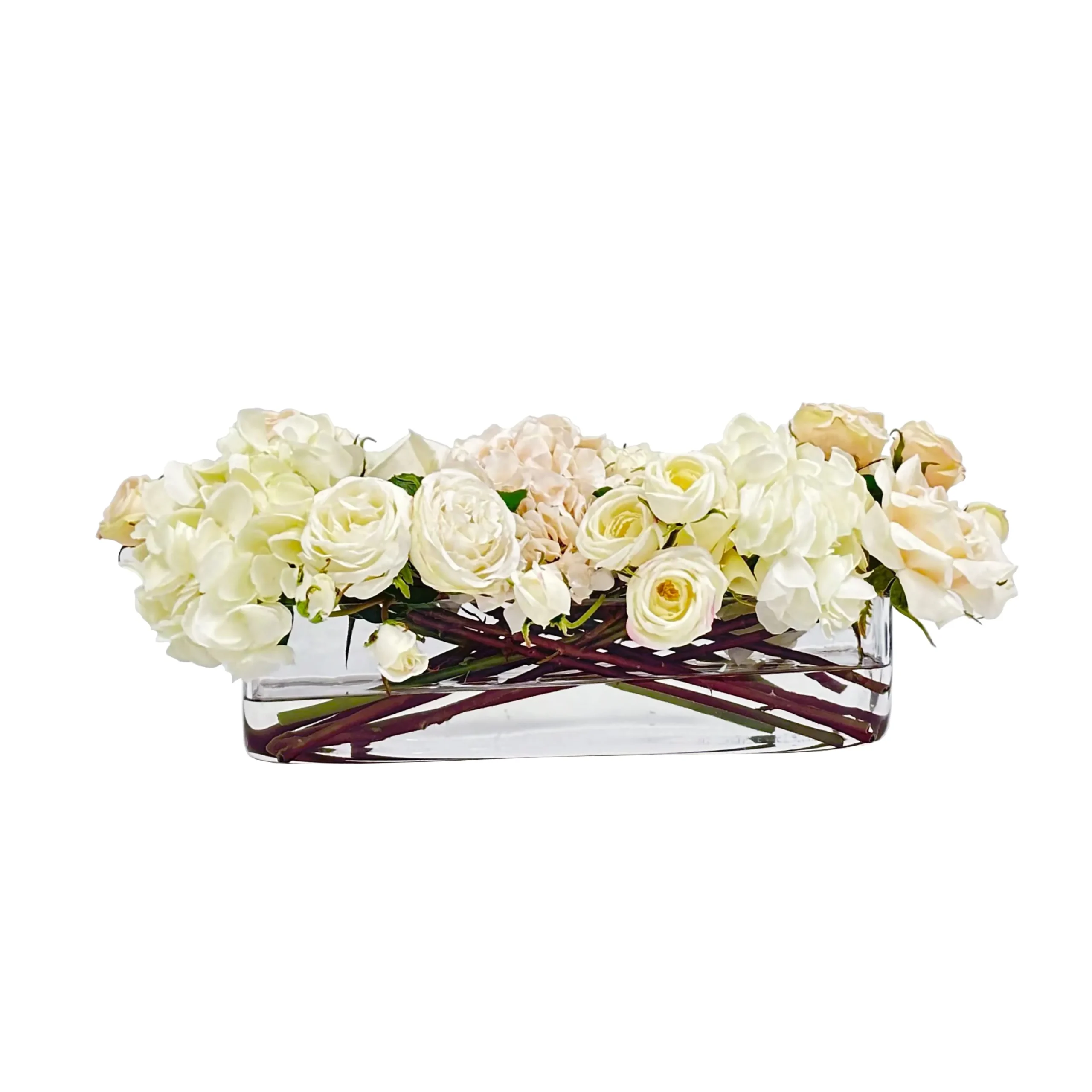 Mix Floral in Rectangular Vase 8"