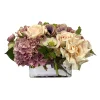 Mix Floral in Square Vase 9.5"