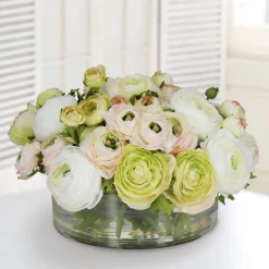 Mix Green Ranunculus Centerpiece