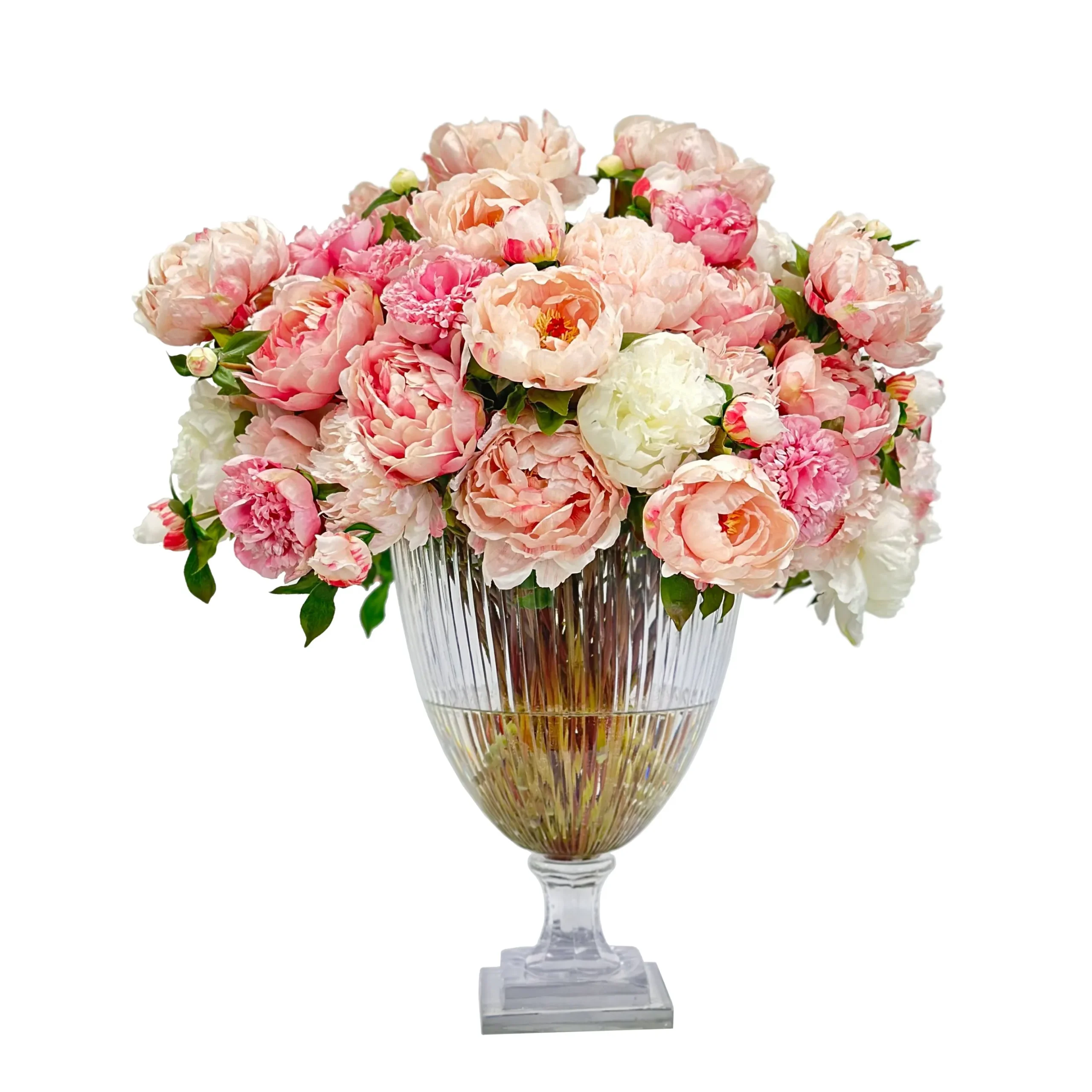 Mix Peony in Cut Glass