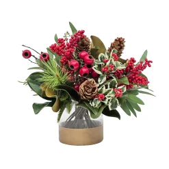 Mix Pine Berry in Cylinder 14"