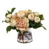 Mix Rose in Glass 12"