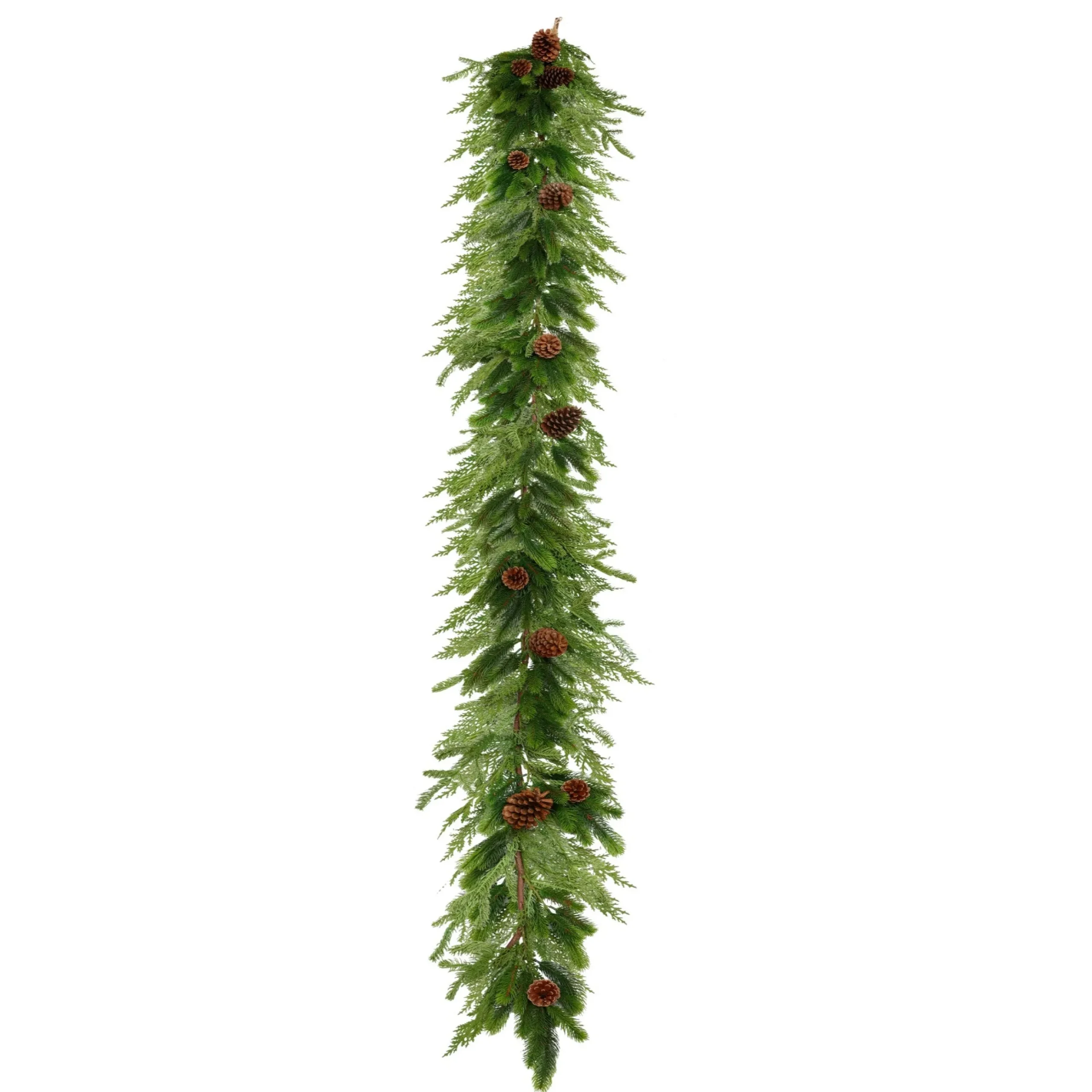 Mixed Pine Garland 9-ft