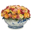 MIXED ROSE CENTERPIECE 11"