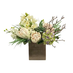 Orchid & Protea in Artisanal Planter 22"