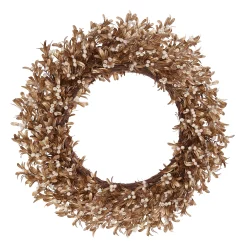 Pearl Mistletoe Wreath 30"