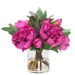Peony Eucalyptus in Cylinder 10.5"