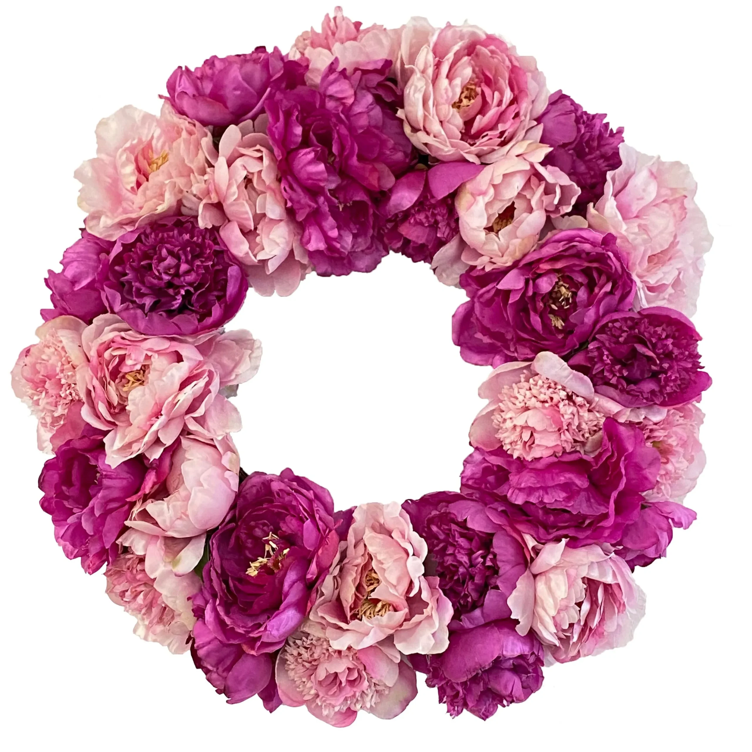 Peony Wreath 24"