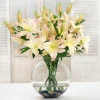 PINK LILY CASABLANCA CENTERPIECE (DP744-LP)