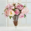Pink Peony in Illusion Vase 26"