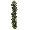Pointed Holly Garland 5'
