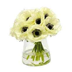 Poppy Bouquet in Vase 10"