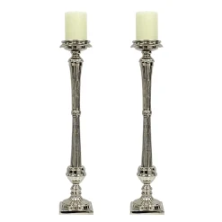 RIBBED CANDLESTICK HOLDER 23" (Set of 2)