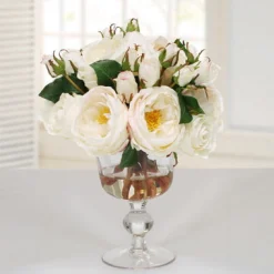 Rose in Candy Jar 12.5"